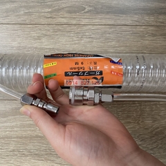 Dây xoắn dẫn khí nén K-1033, K-1034, K-1035, cỡ 6m,9m,12m Kapusi, 2 đầu khóa SP20 và PP20
