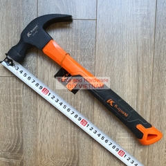 Búa đinh Kapusi K-0373 đầu búa nặng 500gr - búa sừng dê, búa đóng đinh, búa nhổ đinh