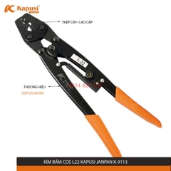 Kìm bấm cos cao cấp Kapusi K-9112 (L-16), K-9113 (L-22)