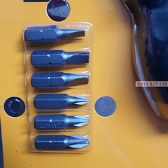 Bộ tô vít lùn tự động đa năng 7 trong 1 Tolsen 20033, 7 đầu dẹp và bake, thép CR-V