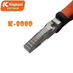 Kềm Điện Đa Năng Kapusi K-8080 Hàm Cắt Độ Cứng Cao 65HRC - Tích Hợp Khe Tuốt Dây Điện 1.0-6.0mm2, BH 12 tháng