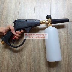 Combo súng xịt rửa xe và bình tạo bọt tuyết cao cấp cho máy rửa xe áp lực cao