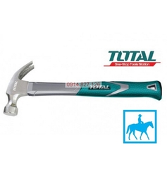 Búa đóng nhổ đinh TOTAL 220g 450g, búa cầm tay mini, chất liệu thép CR-V