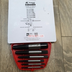 [FreeShip] Bộ tháo bu lông ốc vít gãy 6 cây (3-22mm) hãng Kapusi thương hiệu Nhật Bản, BH 12 tháng, Bộ nhổ ốc gãy
