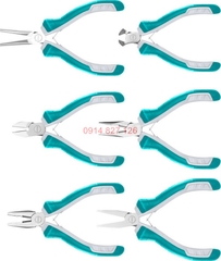 Bộ kìm đa năng làm trang sức 6 chi tiết TOTAL THT1K0511, 4 inch, thép không gỉ