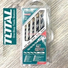 Combo 5 mũi khoan gỗ TOTAL TACSD7055, được làm bằng chất liệu thép cao cấp