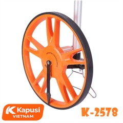 Thước Đo Khoảng Cách Bánh Xe Kapusi K-2578: Đồng Hồ Cơ 5 Chữ Số - Gập Gọn - Chân Chống Vững Chãi, Bh 12 tháng