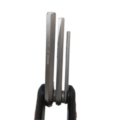 Bộ Lục Giác Xếp Hệ Mét 1.5-8mm Kapusi K-7980 - Dụng Cụ Vặn Lục Giác Đa Năng Thân Bọc Cao Su Chống Trượt Cao Cấp, BH 12T