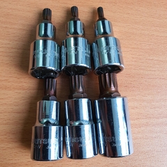 Đầu Tuýp Hoa Thị 1/2 KOURITSU Đủ Cỡ T20 T25 T27 T30 T40 T45 T50 T60 Bảo Hành 12 tháng