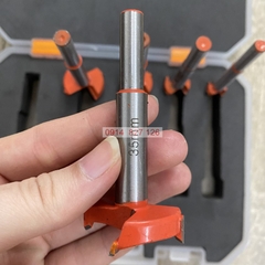 Bộ mũi khoét gỗ KAPUSI 5 chi tiết K-6280, cỡ từ 15-35mm thép carbon cứng và sắc bén