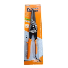 Kéo cắt tôn, thạch cao KAPUSI K-0336 12inch mũi thẳng, thép CR-V lưỡi kéo sắc bén