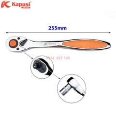 Cần siết mở ốc 1/2 inch tự động K-7866 KAPUSI, thép mạ crom chống bị gỉ và oxy hoá