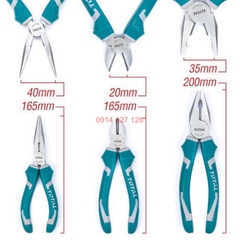 Bộ 3 kềm đa năng TOTAL THT1K0301 Kìm cắt kềm răng điện kềm mũi nhọn thép crv