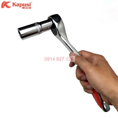 Tuýp khẩu lục giác trắng dài 78mm KAPUSI Nhật Bản hệ 1/2 inch đủ size 8-32mm, thép CR-V