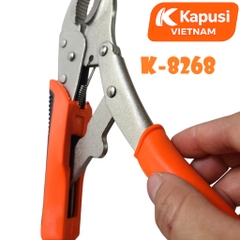 Kìm Chết Tay Bọc Nhựa Kapusi K-8268 10 Inch – Thép Cr-V Siêu Bền, Kẹp Chắc 20–65mm, Chống Gỉ, Bh 12 tháng