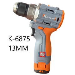 Máy Khoan Pin 16V Kapusi K-6875, K-6874 – Lực Siết 55Nm, Động Cơ Không Chổi Than, Chân Pin Phổ Thông, Bh 12 tháng