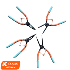Kìm Mở Phe Xám 7 Inch KAPUSI Cao Cấp - Đủ 4 Mẫu Thẳng Cong Ra Vào K-8360 K-8361 K-8362 K-8363 Thép C45, BH 12 tháng