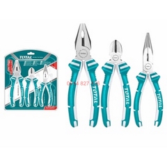 Bộ 3 kềm đa năng TOTAL THT1K0301 Kìm cắt kềm răng điện kềm mũi nhọn thép crv