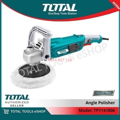 Máy đánh bóng 1400W Total TP1141806-2 tương thích với các loại đĩa đánh bóng có đường kính 180mm