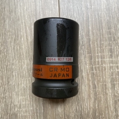 Đầu tuýp khẩu ngắn đen 1inch KAPUSI Nhật Bản cỡ từ 21-46mm, 6 cạnh thép Cr-Mo