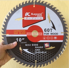 Lưỡi cưa đĩa cắt gỗ KAPUSI Nhật Bản đường kính 110-180mm K-3802, K-3805, K-3806