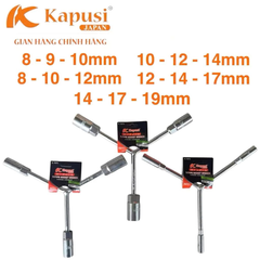 Cần Mở Ốc Chữ Y Kapusi Thép CR-V 130mm 8x10x12 10x12x14 12x14x17 14x17x19mm Tẩu 3 Đầu Cao Cấp ( K7095-K7099 ), Bh 12th