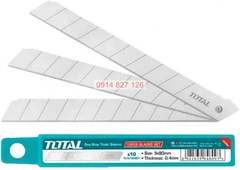 Bộ 10 lưỡi dao TOTAL THT5190901 kích thước 9x80mm cắt giấy rọc băng keo thùng hàng bìa carton