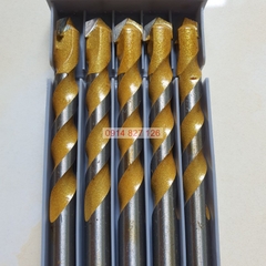 Hộp mũi khoan đa năng KAPUSI màu vàng 2 cạnh phi 6mm, dài 10mm