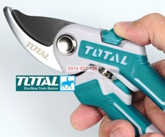 Kéo cắt tỉa cây TOTAL THT0601 dài 220mm, tay cầm cán cao su, lưỡi thép carbon siêu bén