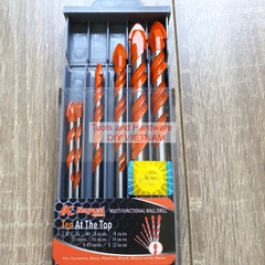Hộp 7 mũi khoan đa năng Kapusi Nhật Bản các gồm các cỡ 3, 4, 5, 6, 8, 10, 12mm