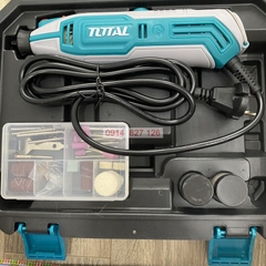 Máy mài khuôn mini 130W TOTAL TG513326, kích thước đầu kẹp 3.2mm đầy đủ linh kiện