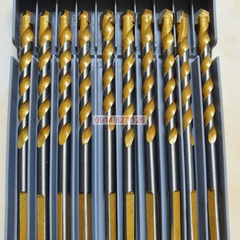 Hộp mũi khoan đa năng KAPUSI màu vàng 2 cạnh phi 6mm, dài 10mm