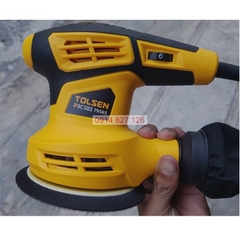 Máy chà nhám đánh bóng tròn TOLSEN 79565 280W, đế nhám phi125mm, chịu lực và chống biến dạng tốt