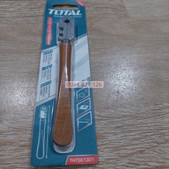 Dao cắt kính TOTAL THT561301 130mm, cán gỗ, lưỡi làm từ kim cương và kim loại khác