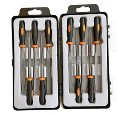 Bộ Dũa 5 Chi Tiết 4x160mm Kapusi K-3899 kim loại, cán bọc nhựa, chiều dài 160mm, Bh 12 tháng