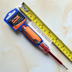 Tô vít thử điện đổi đầu hãng Kapusi K-9066  đã kiểm định chất lượng, đảm bảo an toàn tuyệt đối, có thể đổi đầu 2 cạnh và 4 cạnh, có đèn báo, tay cầm bọc cao su (bút thử điện)