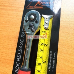 Cần Siết Tự Động KOURITSU 1/2 Inch Cán Cao Su - Tay Vặn Lắc Nhanh Đảo Chiều Cho Đầu Khẩu 1/2 Cho Thợ Sửa Xe