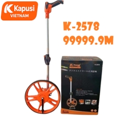Thước Đo Khoảng Cách Bánh Xe Kapusi K-2578: Đồng Hồ Cơ 5 Chữ Số - Gập Gọn - Chân Chống Vững Chãi, Bh 12 tháng