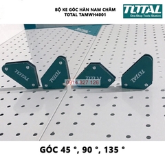 Bộ ke góc hàn nam châm 3 góc Total TAMWH4001 4 nam châm mini 45 độ, 90 độ, 135 độ, Bh 6 tháng diy-vietnam
