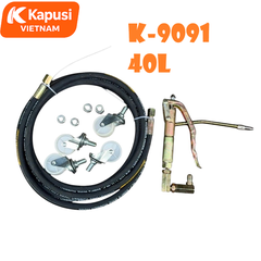 Máy Bơm Mỡ Khí Nén 40L Kapusi K-9091 - Thùng Bơm Mỡ Bằng Hơi Công Nghiệp Thép Dày Sơn Tĩnh Điện Chống Gỉ, BH 12 tháng