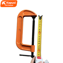 Cảo Chữ C Vam Kẹp Gỗ Cảo Kẹp Khung Cố Định Vật Liệu Kapusi Các Cỡ 2-3-4-5-6Inch Bằng Gang Cường Lực Siêu Bền BH 12 tháng