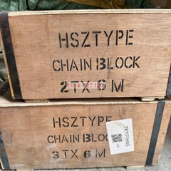 Pa lăng xích 2 tấn KAPUSI Japan, độ dài xích 6m hợp kim thép cứng chắc chịu tải lớn