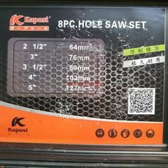 Bộ mũi khoan khoét lỗ thạch cao, lỗ gỗ hãng Kapusi 8chi tiết (K-3681) và 16chi tiết (K-3683)