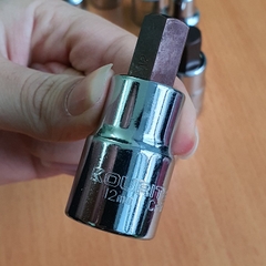Đầu Khẩu Lục Giác Chân 1/2 Inch KOURITSU Thép Cr-V Cứng Cáp - Đầu Tuýp Lục Giác Đủ Cỡ Từ 4mm Đến 19mm, BH 12 tháng