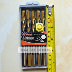Hộp 5 Mũi khoan đa năng hãng Kapusi Nhật Bản phi 10mm, có tem chống hàng giả, phù hợp nhiều chất liệu như gạch men, đá hoa, đá granit, nhựa, gỗ, mũi khoan gỗ, mũi khoan tường, mui khoan tuong, mui khoan da nang