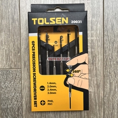 Bộ Tua Vít Đa Năng hãng TOLSEN 6 cỡ chi tiết chuyên sửa điện thoại, laptop, đồ điện