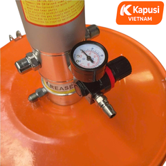Máy Bơm Mỡ Khí Nén 40L Kapusi K-9091 - Thùng Bơm Mỡ Bằng Hơi Công Nghiệp Thép Dày Sơn Tĩnh Điện Chống Gỉ, BH 12 tháng