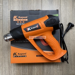 Máy khò nhiệt 2000W KAPUSI Japan, nhựa cao cấp, Đầu nòng inox 304 rất dày