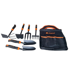 Bộ Dụng Cụ Làm Vườn Mini Kapusi K-8635 6 chi tiết, K-8636 9 chi tiết thép sơn tĩnh điện, Tay Cầm Nhựa ABS, Bh 12 tháng