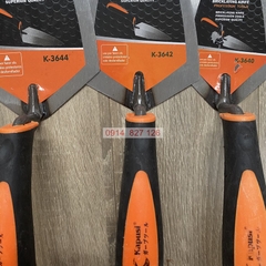 Bay lát gạch đầu nhọn K-3640, K-3642, K-3644 cỡ 6,7,8 inch Kapusi, tay cầm nhựa dùng làm phẳng bề mặt